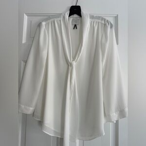 Elegant White Women's Blouse